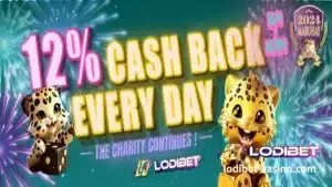 LODIBET 12% cashback araw-araw! Tuloy ang charity!